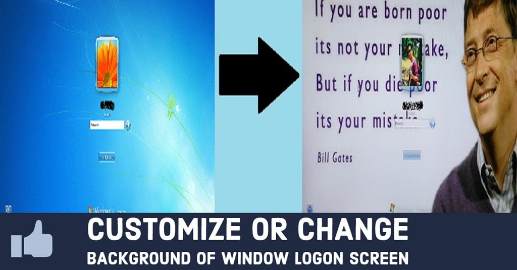 change background of window logon screen