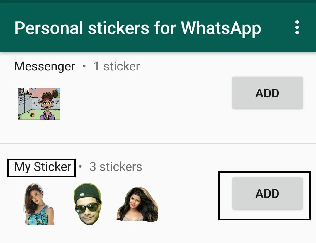 Whatsapp stickers